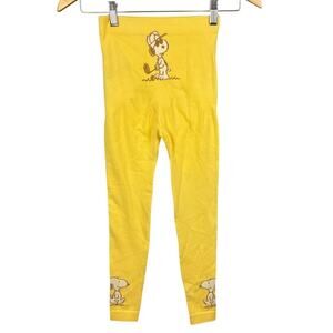 Snoopy Leggings Kids Size XL Snoopy Playing Golf Novelty Leggings Fun Peanuts